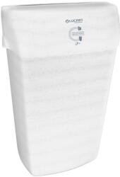 Lucart Hulladékgyűjtő, falra szerelhető, 23 l, LUCART „EcoNatural, fehér (KHH801)