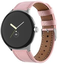  LEATHER Bőrszíj Google Pixel-hez Watch3 45mm rózsaszín