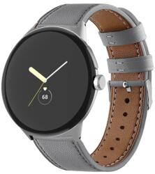  LEATHER Bőrszíj Google Pixel-hez Watch3 45mm szürke