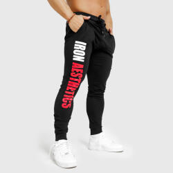 Iron Aesthetics Jogger melegítő Iron Aesthetics Vertical, fekete-piros - HIBÁS TERMÉK: M Fekete