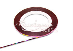 MoonbasaNails Műköröm díszítő csík #09 Világos lila szivárvány fénnyel