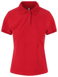 Just Polos JP002F sztreccs galléros Női póló Just Polos, Red-S (jp002fre-s)