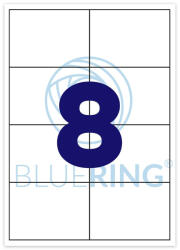 Bluering Etikett címke, 105x74mm, 100 lap, 8 címke/lap Bluering® - bestoffice