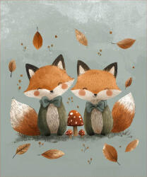 Takoy Softshell téli PANEL 50x60 róka az őszi erdőben