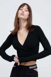 HUGO BOSS felső fekete, női, sima - fekete L
