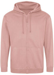 Just Hoods cipzáros kapucnis férfi pulóver AWJH050, Dusty Pink-M (awjh050dup-m)