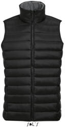 Sol'S Férfi WAVE könnyű bélelt steppelt mellény, SOL'S SO01436, Black-XL (so01436bl-xl)