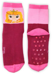  Disney Hercegnők csúszásgátlós gyerek zokni (1 pár) (PRI5005_bordo-rozsaszin_27-30)