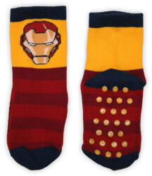  Bosszúállók csúszásgátlós gyerek zokni (1 pár) (AVE5015_sarga-piros_31-34)