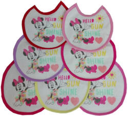  Disney Minnie baba előke 7 darab/csomag pamut előke (MIN-1216_A1_16x16)