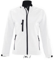 SOL'S Női ROXY vastag 3 rétegű softshell dzseki, SOL'S SO46800, White-S (so46800wh-s)