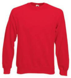Fruit of the Loom F42 raglános ujjú környakas pulóver, Classic Raglan Sweat, Red - 2XL (F420510)