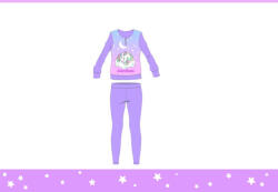 Exity Unikornis téli vastag gyerek pizsama (UNI-2044-1039_lil_116)