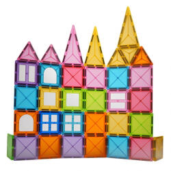  Set piese magnetice de construit din abs forme geometrice Magnetic Tiles 32 de piese (102800)