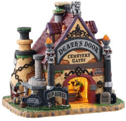  Lemax death's door cemetery gates, b/o led Spooky Town 2020