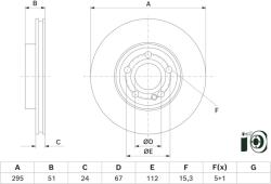 Bosch Disc frana BOSCH 0 986 479 H74 (0 986 479 H74) - automobilus