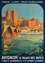Grafika - Puzzle Roger Broders - Avignon, le Palais des Papes, 1922 - 500 piese Puzzle