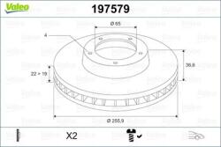 VALEO Disc frana VALEO 197579 (197579)