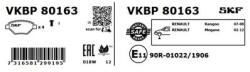 SKF set placute frana, frana disc SKF VKBP80163 (VKBP80163)