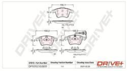 Dr! ve+ set placute frana, frana disc Dr! ve+ DP1010100891 (DP1010100891)