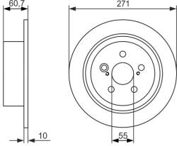 Bosch Disc frana BOSCH 0 986 479 613 (0 986 479 613) - automobilus