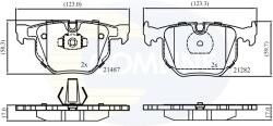 COMLINE set placute frana, frana disc COMLINE - centralcar - 132,69 RON