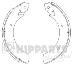 NIPPARTS Set saboti frana NIPPARTS J3500502 - automobilus