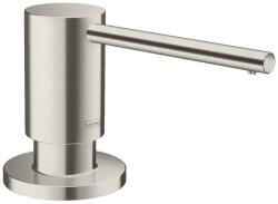 Hansgrohe Dozator sapun bucatarie Hansgrohe A41 40438800, incastrat, 500 ml, actionare cu push, mat, inox (40438800)