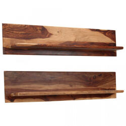 vidaXL Rafturi de perete, 2 buc. , 118x26x20 cm, lemn masiv de sheesham (247931) Raft