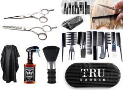 Pauco Set Frizerie Barbosa, Foarfece, Manta, Pulverizator, Pamaruf, Arici, Piepteni