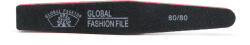 Pauco Pila pentru Unghii, Romb / Neagra, Granulatie 80/80