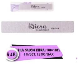 Pauco Pile Unghii Kiera, Drepte, 100/180, Gri, 10 buc