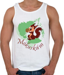 printfashion Mókuskám - Férfi atléta - Fehér (13908791)