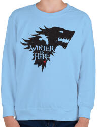 printfashion WINTER IS HERE - Gyerek pulóver - Világoskék (519100)
