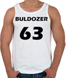 printfashion BULDOZER 63 Fekete - Férfi atléta - Fehér (15821077)