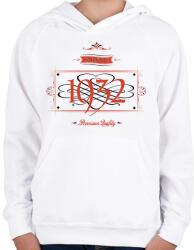 printfashion since-1932-red-black - Gyerek kapucnis pulóver - Fehér (523476)