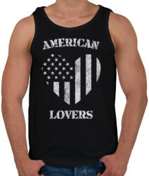 printfashion Amerikai szerető - Férfi atléta - Fekete (106261)