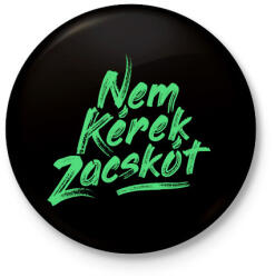 printfashion nem-kerek-zacskot-paint-mint - Kitűző, hűtőmágnes - Fekete (3095401)