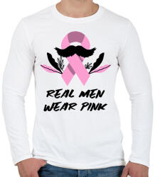 printfashion REAL MEN - Férfi hosszú ujjú póló - Fehér (11349240)