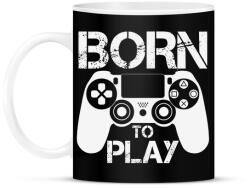printfashion Born to play - Bögre - Fekete (5328168)