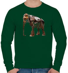 printfashion Elephant - Férfi pulóver - Sötétzöld (415677)