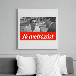 printfashion Jó metrózást - Vászonkép - Fehér (6624702)
