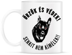 printfashion ŐRZÖK ÉS VÉDEK - Bögre - Fehér (1463176)