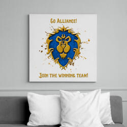 printfashion Go Alliance - Vászonkép - Fehér (6627892)