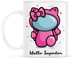 printfashion Hello impostor - Hello K - among us meme - Bögre - Fehér (5557682)