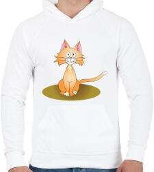 printfashion Fülelőcic - Férfi kapucnis pulóver - Fehér (464940)