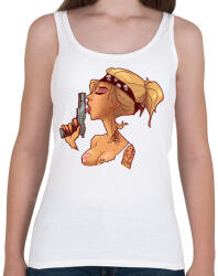 printfashion Gangsta Girl - Női atléta - Fehér (2358953)