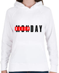 printfashion SLEEPDAY - Női kapucnis pulóver - Fehér (3560544)