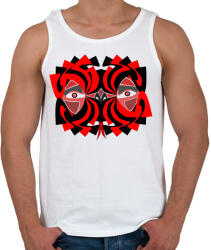 printfashion mandala head 1 - Férfi atléta - Fehér (2905405)