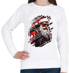 printfashion Cyber télapó - Női pulóver - Fehér (14906860)